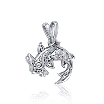 Swim through the endless journey ~ Sterling Silver Hammerhead Shark Filigree Pendant Jewelry TPD5146 - Jewelry